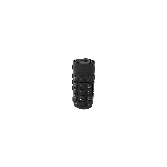 LogiLink Flexible Silikon-Tastatur, kabelgebunden, schwarz