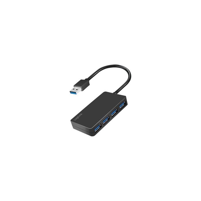 LogiLink Hub USB 3.2 Gen1 4 ports, noir