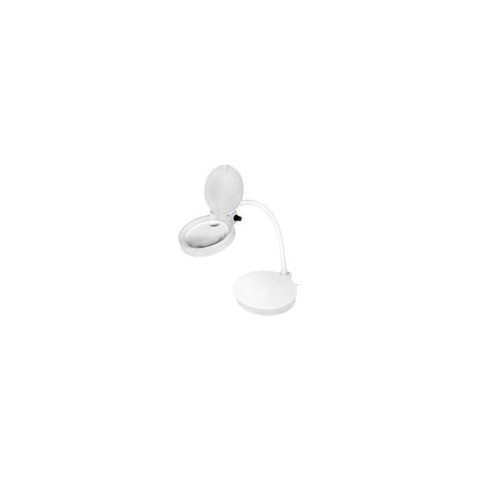 LogiLink Lampe loupe à LED, à 2 lentilles, dimmable, blanc