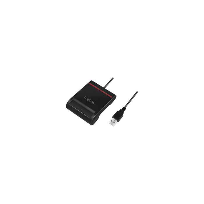 LogiLink Lecteur de cartes Smart ID USB 2.0, noir