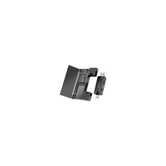 LogiLink Lecteur de cartes USB 3.2 Gen1, avec rangement