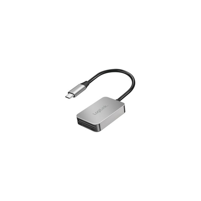 LogiLink Lecteur de cartes dual USB-C 3.2 Gen1, aluminium