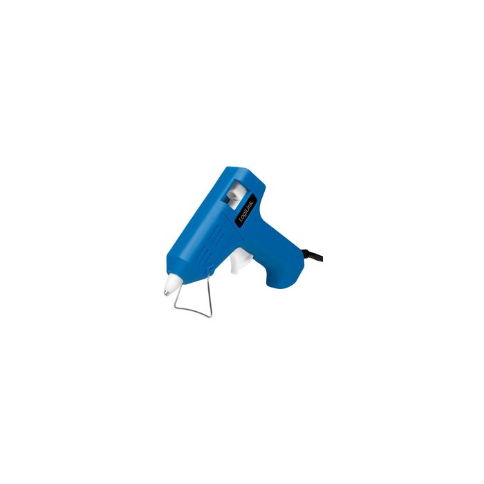 LogiLink Mini pistolet à colle, 10 wattts, bleu