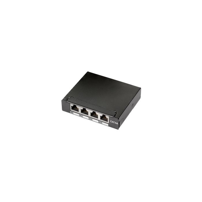 LogiLink Mini-répartiteur, cat. 6A, 4 ports, noir