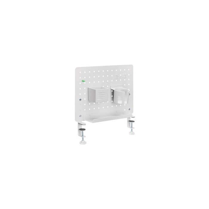 LogiLink Organiseur de bureau avec panneau perforé, blanc
