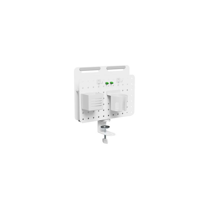 LogiLink Organiseur de bureau avec panneau perforé, blanc