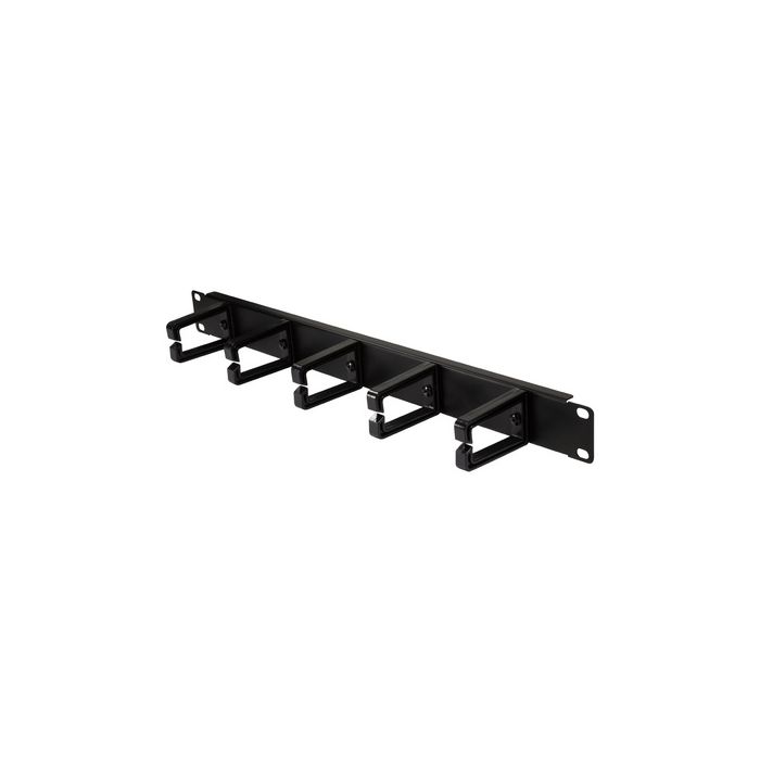 LogiLink Panneau de gestion de câbles 19", 1 U, 5 anneaux en