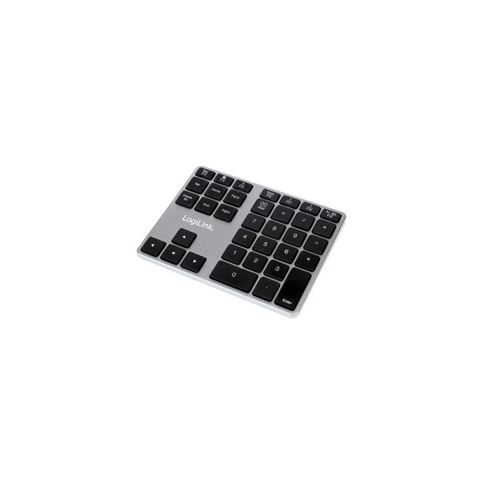 LogiLink Pavé numérique Bluetooth V3.0, aluminium, sans fil