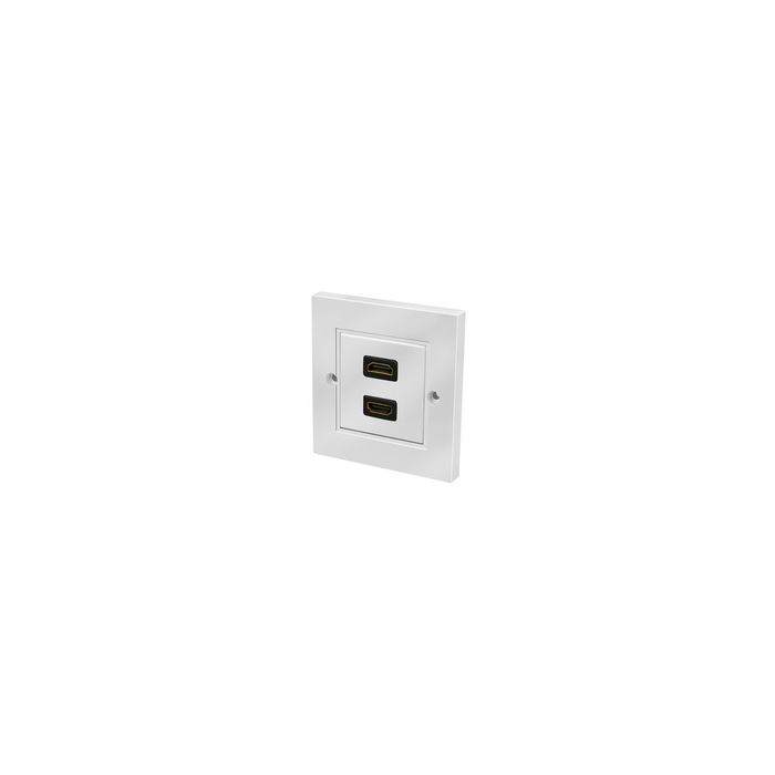 LogiLink Plastron HDMI, 2x femelle HDMI-femelle HDMI, blanc