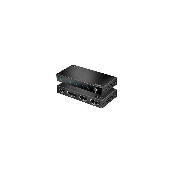 LogiLink Répartiteur HDMI 4K/60 Hz, Downscaler, 2 ports