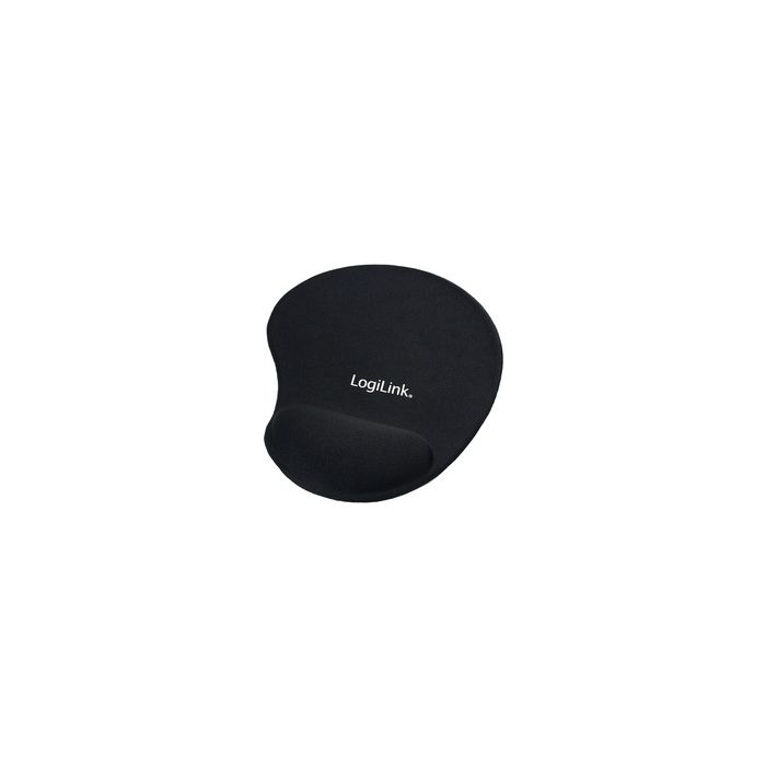 LogiLink Repose-poignet à gel avec tapis de souris, noir