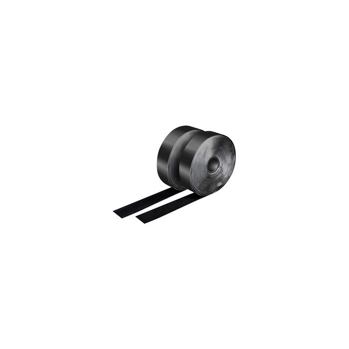 LogiLink Ruban auto-agrippant, set de 2, 25 mm x 5 m, noir