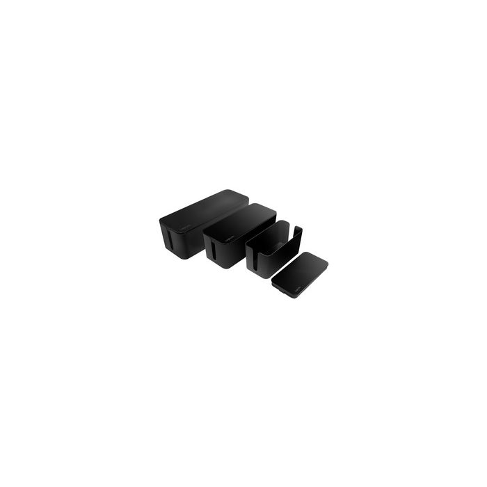 LogiLink Set de boîtes à câbles, 3 tailles, noir