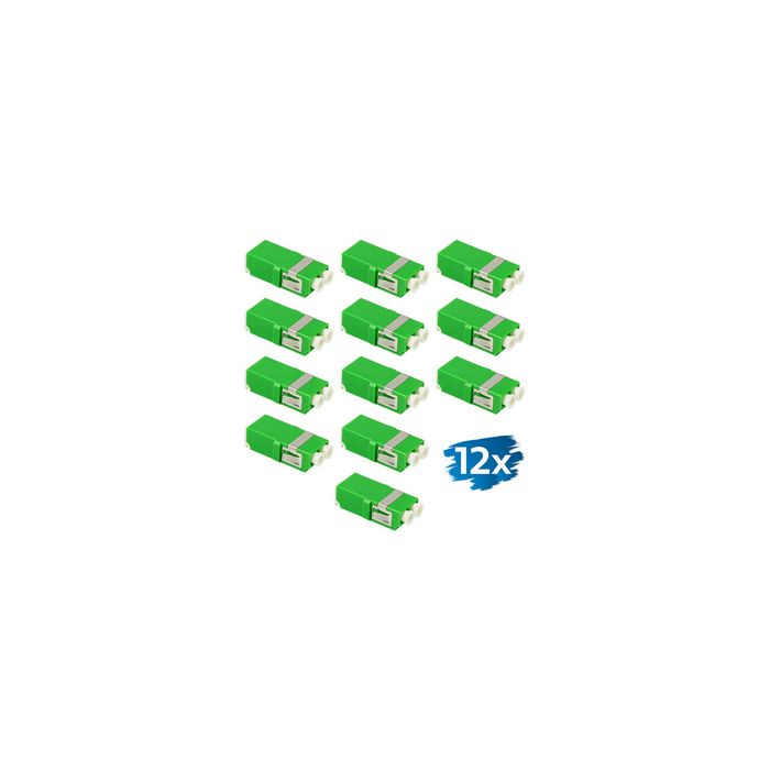 LogiLink Set de coupleurs fibres optiques, sans bride, vert