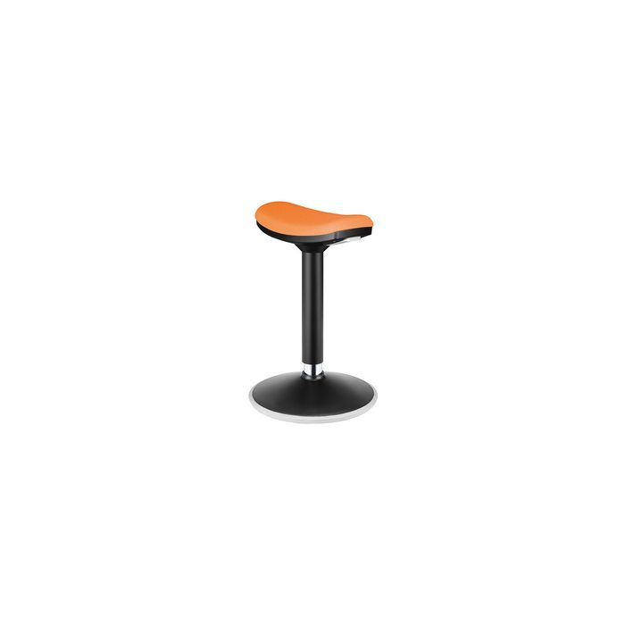 LogiLink Sitz-Steh-Hocker, höhenverstellbar, schwarz/orange