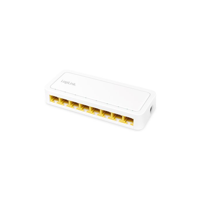 LogiLink Switch de bureau Gigabit Ethernet, 8 ports, blanc