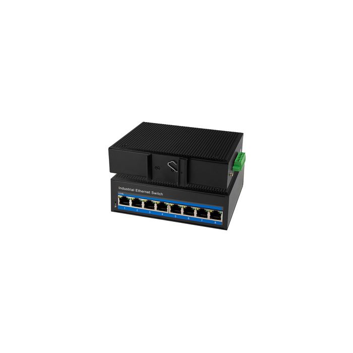 LogiLink Switch industriel Gigabit Ethernet PoE, 8 ports