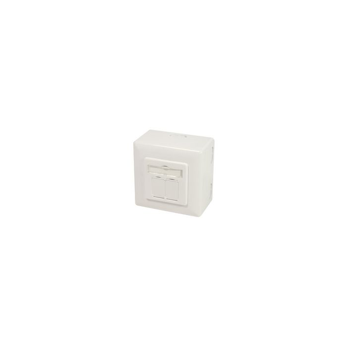 Logilink Boîte encastrée en saillie cat.6A, blanc pur