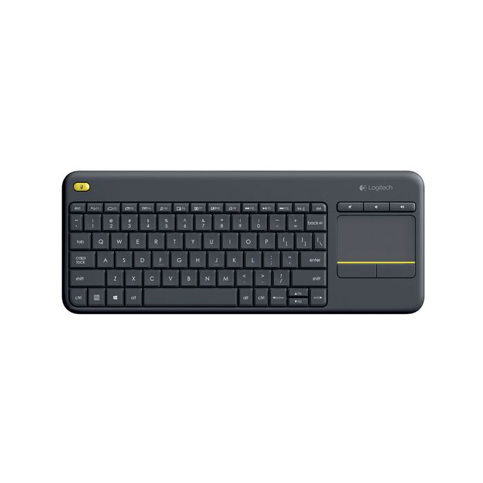 Logitech Tastatur K400 Plus, kabellos, mit Touchpad