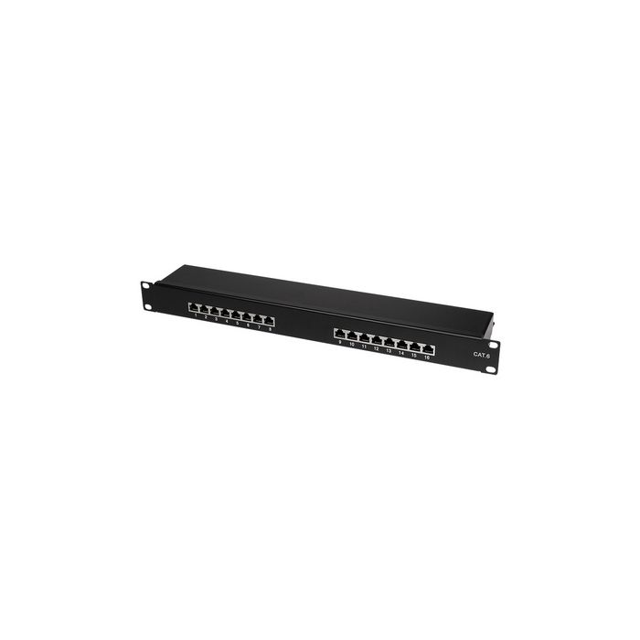 LoogiLink Panneau de brassage 19" cat.6 Econline, 16 ports