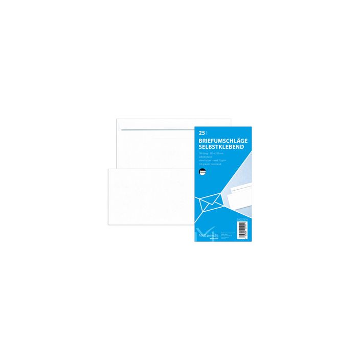 MAILmedia Enveloppe offset DL, sans fenêtre, blanc