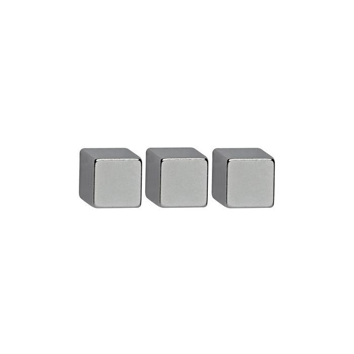 MAUL Aimant néodyme, cube, (L)10 x (P)10 x (H)10 mm, nickel