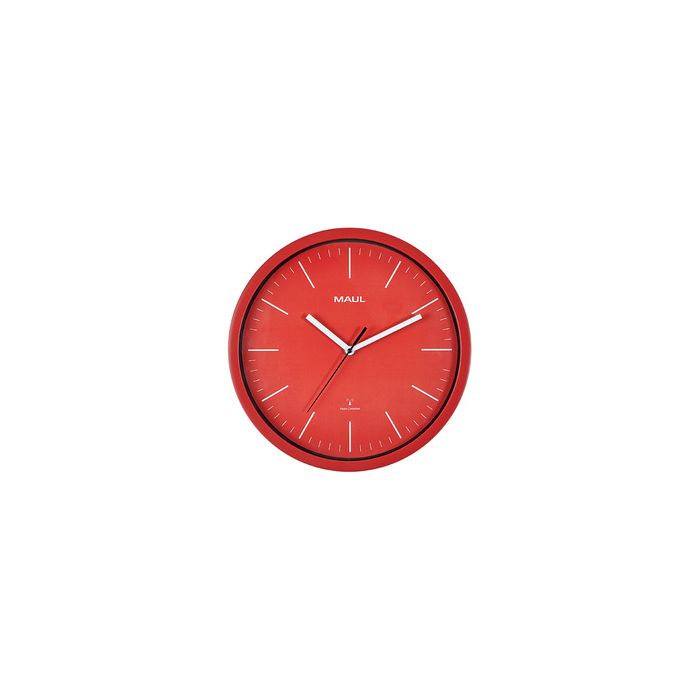 MAUL Horloge murale MAULjumb, diamètre: 305 mm, rouge