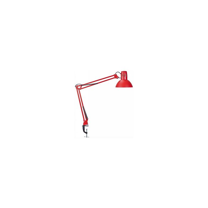 MAUL Lampe de bureau MAULstudy, avec pince, rouge