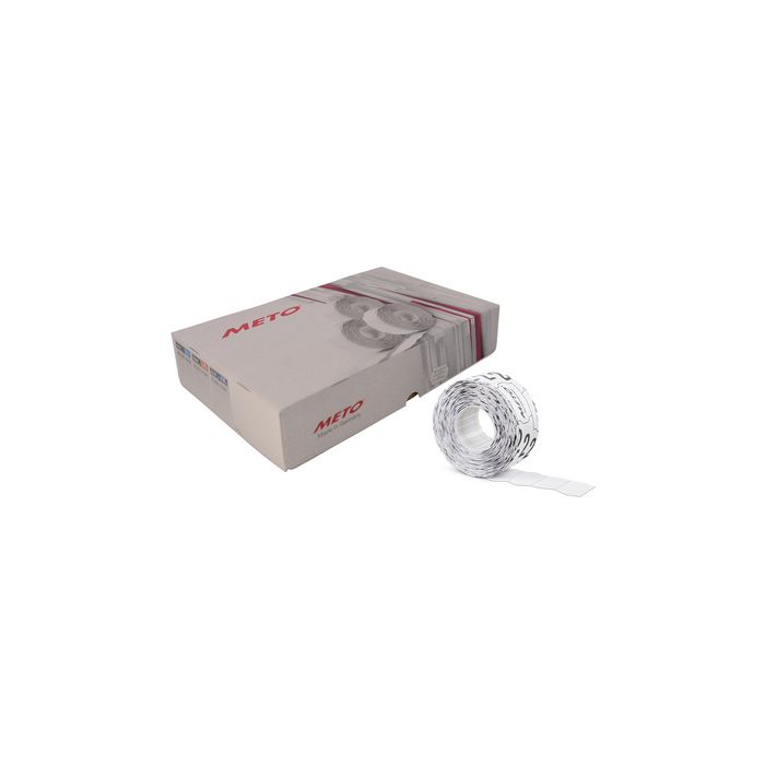 METO Étiquette pour étiqueteuse de prix, 22 x 12 mm, blanc