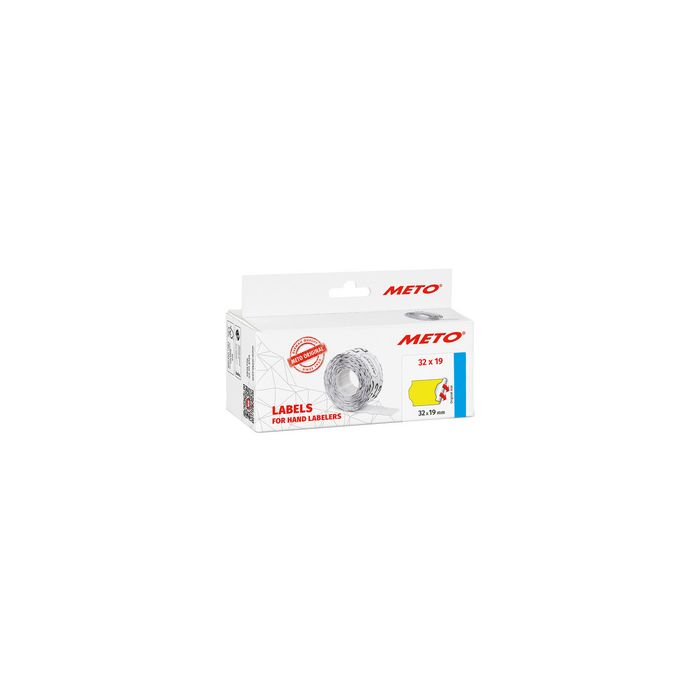 METO Étiquette pour étiqueteuse de prix, 32 x 19 mm, rouge