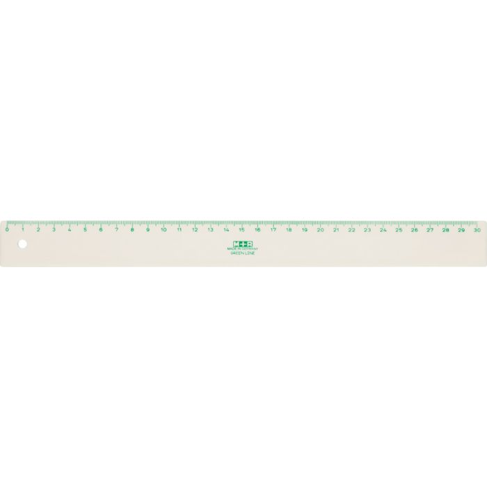 M+R Règle "Green Line", 300 mm, en matériau biologique