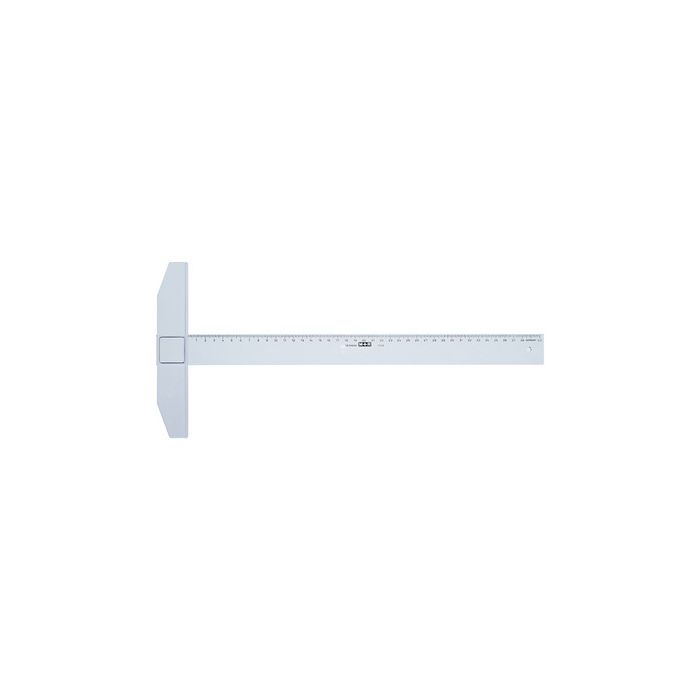 M+R Règle té, longueur de mesure: 750 mm, bleu transparent