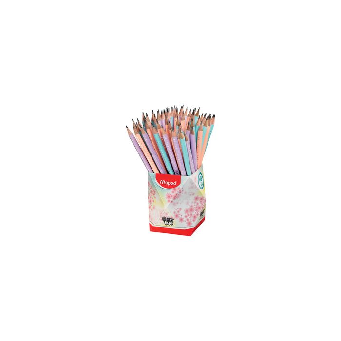 Maped Crayon BLACK'PEPS PASTEL, dureté : HB, pot de 72