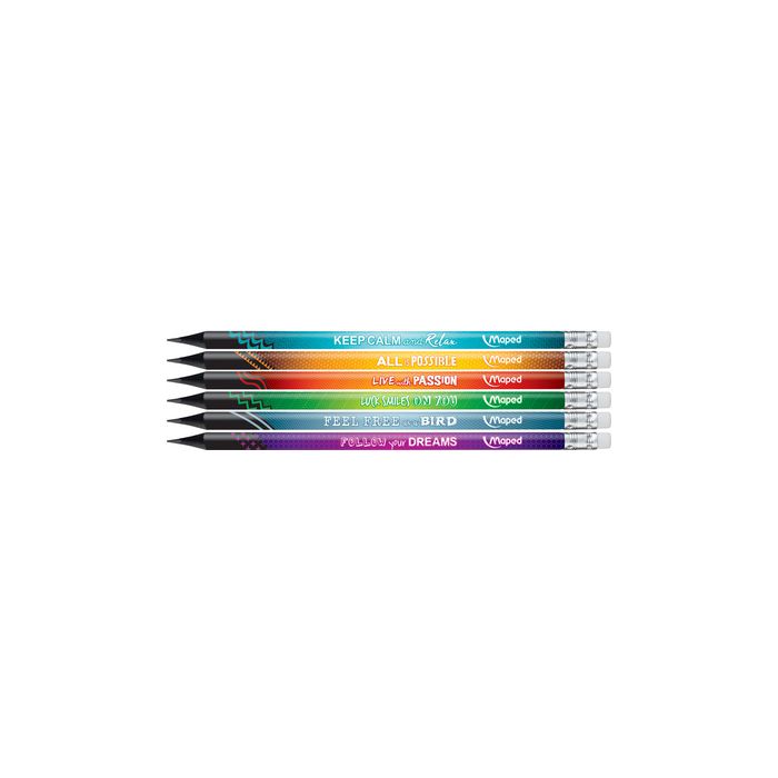 Maped Crayon graphite BLACK'PEPS ENERGY, dureté: HB, étui 12 x12