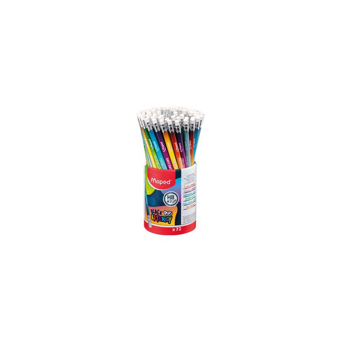 Maped Crayon graphite BLACK'PEPS ENERGY, dureté: HB, pot 72