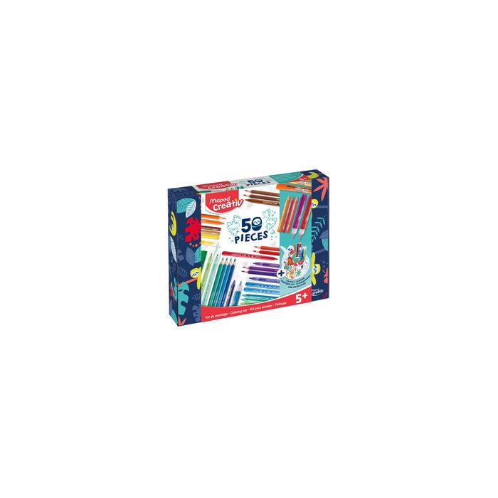 Maped Creativ Kit de coloriage COLOURING KIT, 50 pièces