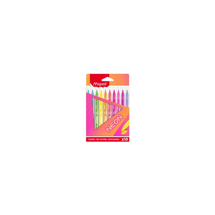 Maped Feutre de coloriage NEON, étui carton de 10