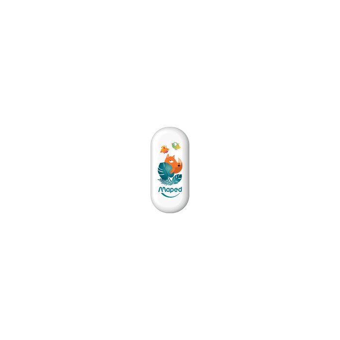 Maped Gomme plastique JUNGLE fever, blister, blanc