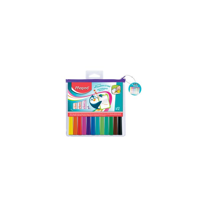 Maped Marqueur pour tableau blanc Marker'Peps, étui de 12