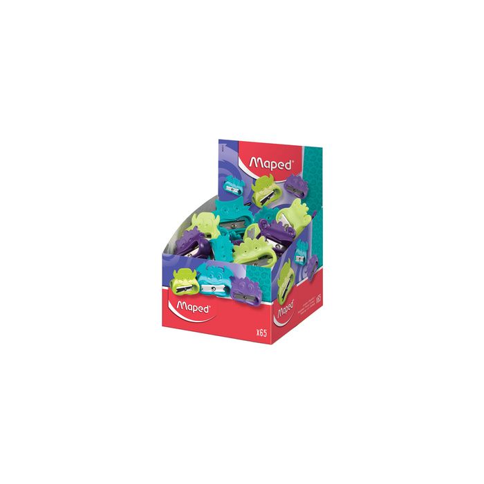 Maped Taille-crayon Vivo Monsters, en plastique, par 65 x65