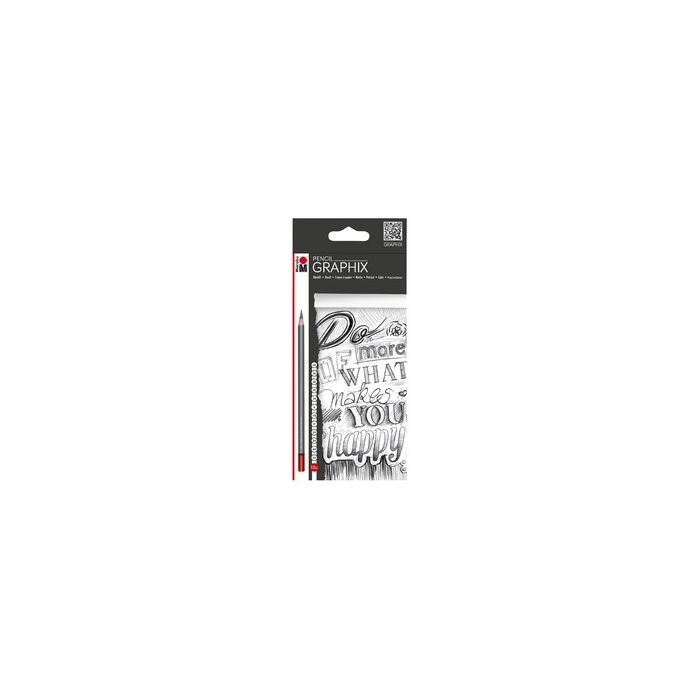 Marabu Crayon de papier "GRAPHIX", étui de 12 en carton,