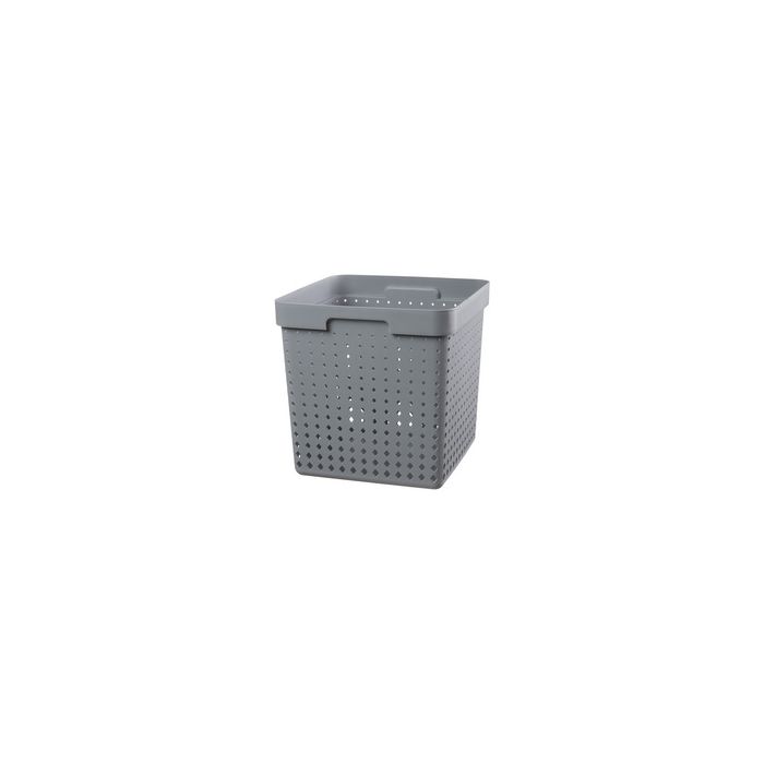 NHG Bac de rangement SEOUL BASKET XL, PP, gris