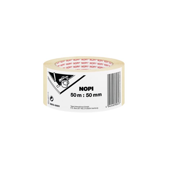 NOPI ruban masquage papier crêpé pr peinture, 30mmx50m,béige