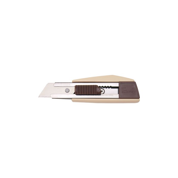 NT Cutter ZL-1P, boîtier en plastique, lame de 18 mm, ivoire