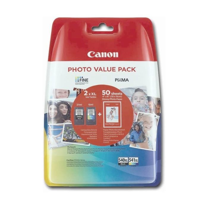 Cartouche Jet d'encre de Marque Canon PG-540XL Noir Haute Capacité (600 pages)