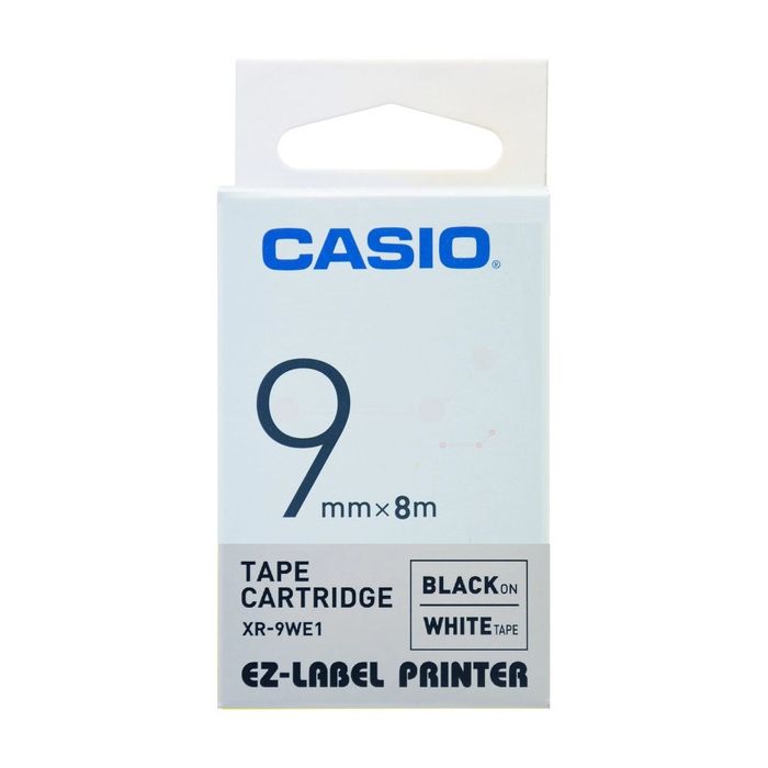 Ruban d'origine Casio XR9WE1 - noir, blanc