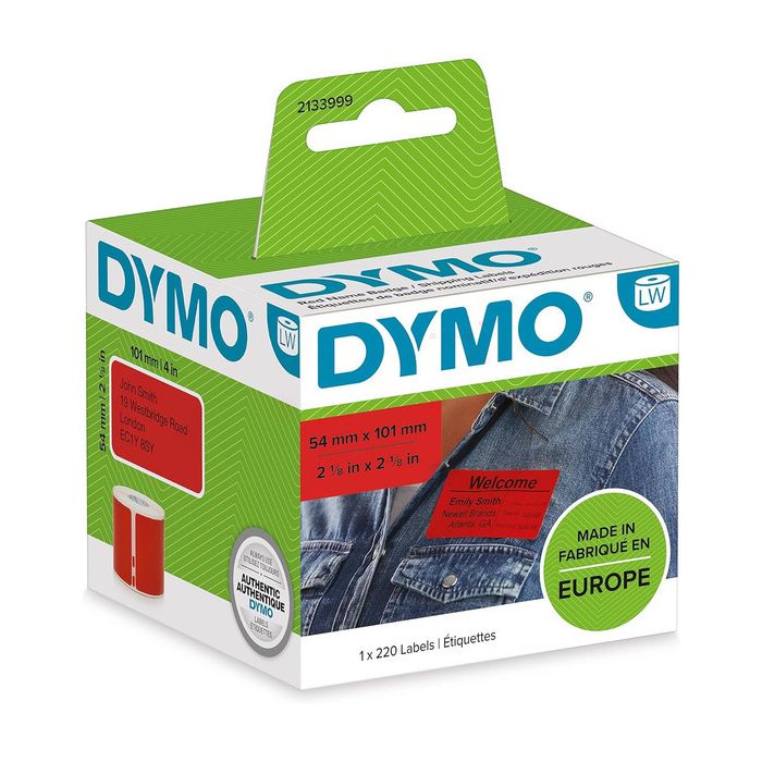 Rouleau d'étiquettes d'origine Dymo 2133399 - rouge