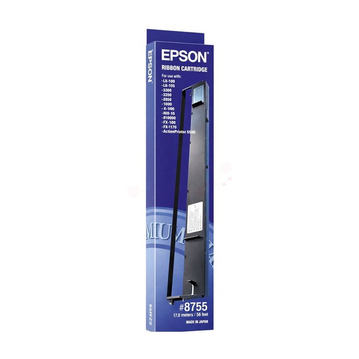 Ruban d'origine Epson C13S015020 / 8755 - noir