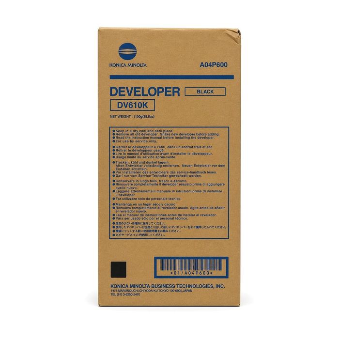 Développeur d'origine Konica Minolta A04P600 / DV-610 K - noir