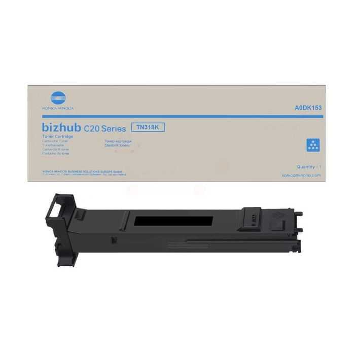 Cartouche Laser de Marque Konica Minolta (A0DK153) TN318K Noir Haute Capacité (8000pages)